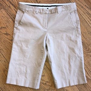 Theory Khaki Bermuda Shorts